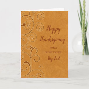 Cartes Pour Fêtes Annuelles Bon thanksgiving des vents d'automne Stepdad
