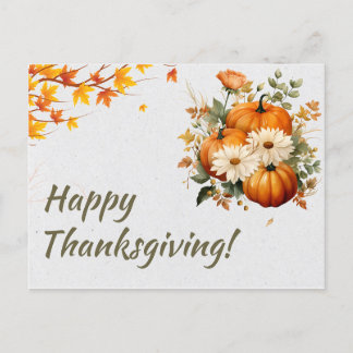 Cartes Pour Fêtes Annuelles Bon thanksgiving d'illustration d'aquarelle verte