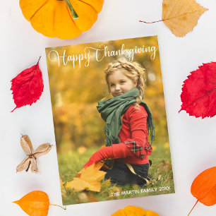Cartes Pour Fêtes Annuelles Bon thanksgiving Elegant Photo Famille Moderne