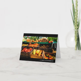 Cartes Pour Fêtes Annuelles Bon thanksgiving ~ Marché fermier à Paris