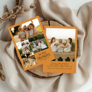 Cartes Pour Fêtes Annuelles Bon thanksgiving minimal de photos très Merci