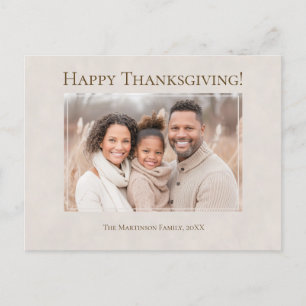 Cartes Pour Fêtes Annuelles Bon thanksgiving Moderne Neutre Photo Famille