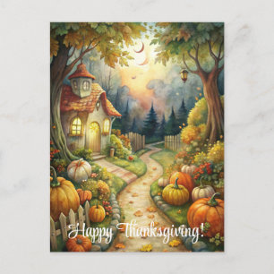 Cartes Pour Fêtes Annuelles Bon thanksgiving mystique de jardin d'automne