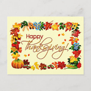 Cartes Pour Fêtes Annuelles BON THANKSGIVING par SHARON SHARPE