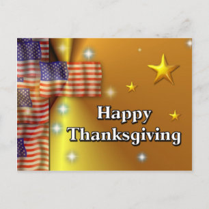 Cartes Pour Fêtes Annuelles Bon thanksgiving patriotique