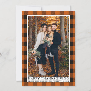 Cartes Pour Fêtes Annuelles Bon thanksgiving photo orange d'automne