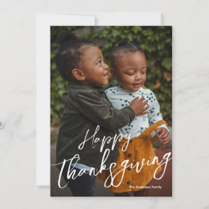 Cartes Pour Fêtes Annuelles Bon thanksgiving photo par script