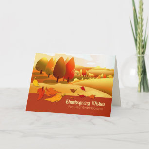 Cartes Pour Fêtes Annuelles Bon thanksgiving pour grands-parents