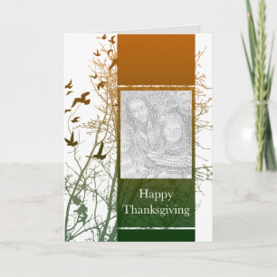 Cartes Pour Fêtes Annuelles bon thanksgiving (sérigraphie)