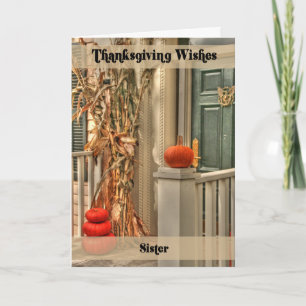 Cartes Pour Fêtes Annuelles Bon thanksgiving soeur