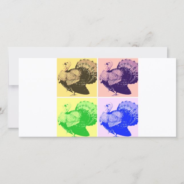 Cartes Pour Fêtes Annuelles Bon thanksgiving Turquie (Devant)