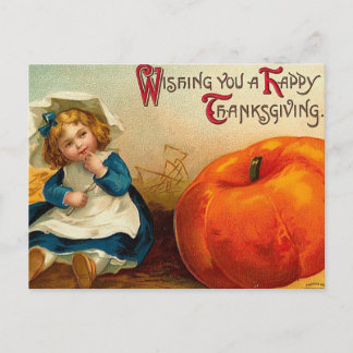 Cartes Pour Fêtes Annuelles Bon thanksgiving vintage