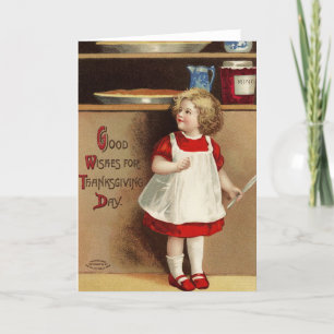 Cartes Pour Fêtes Annuelles Bon Voeux vintage Pour Thanksgiving