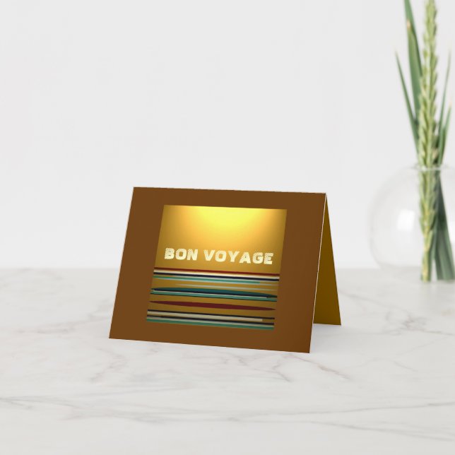Cartes Pour Fêtes Annuelles Bon Voyage >Carte de vacances (Devant)