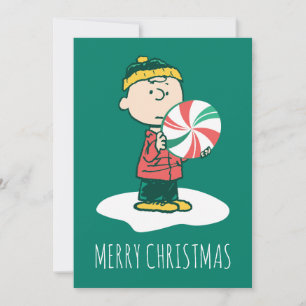 Cartes Pour Fêtes Annuelles Bonbon au poivre de Charlie Brown