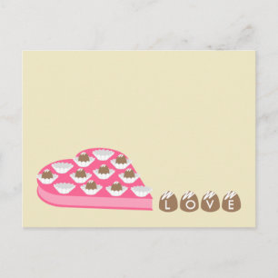 Cartes Pour Fêtes Annuelles Bonbons au chocolat en forme de coeur de Valentine