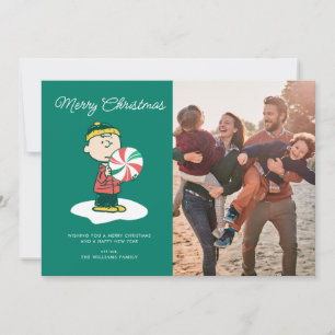 Cartes Pour Fêtes Annuelles Bonbons au poivre de Charlie Brown