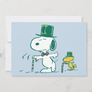 Cartes Pour Fêtes Annuelles Bonbons au poivre Snoopy chapeau haut de forme