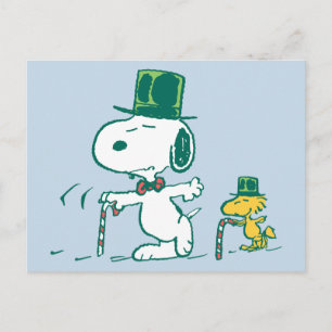 Cartes Pour Fêtes Annuelles Bonbons au poivre Snoopy chapeau haut de forme