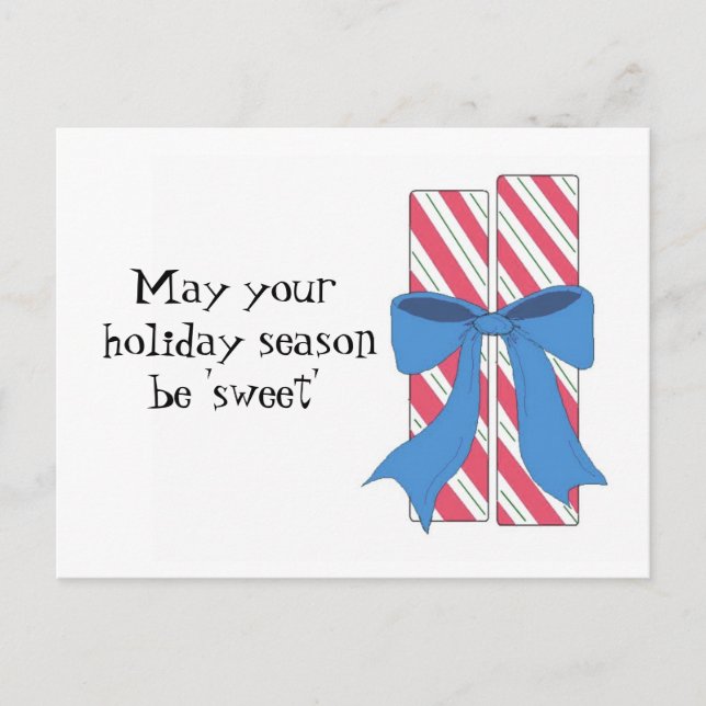 Cartes Pour Fêtes Annuelles Bonbons de Noël avec douceur dire (Devant)