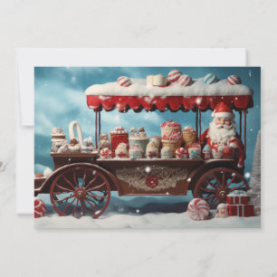 Cartes Pour Fêtes Annuelles Bonbons de Noël Whimsical Panier 3