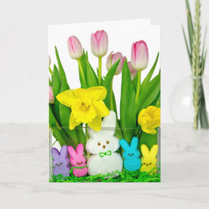 Cartes Pour Fêtes Annuelles Bonbons de Pâques Bunny Marshmallow