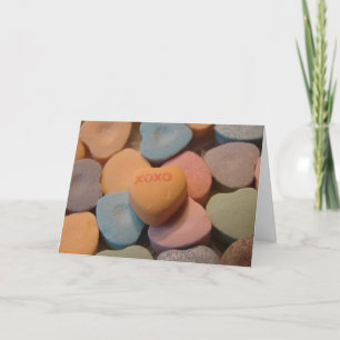 Cartes Pour Fêtes Annuelles Bonbons Valentine XOXO