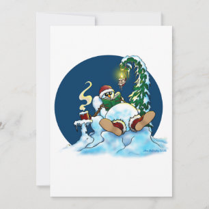 Cartes Pour Fêtes Annuelles Bonhomme de neige cool