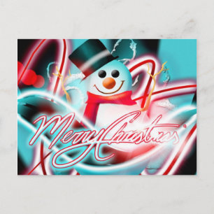 Cartes Pour Fêtes Annuelles Bonhomme de neige de Joyeux Noël