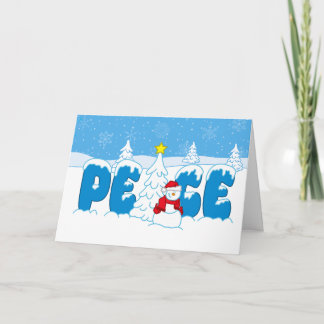 Cartes Pour Fêtes Annuelles Bonhomme de neige de la paix Graphiques Screwball