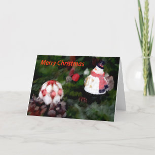 Cartes Pour Fêtes Annuelles Bonhomme de neige de Noël