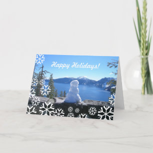 Cartes Pour Fêtes Annuelles Bonhomme de neige de vacances, Parc national du la