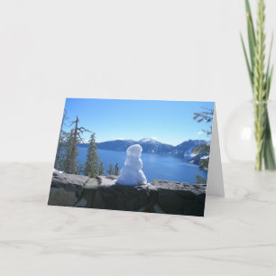Cartes Pour Fêtes Annuelles Bonhomme de neige de vacances, Parc national du la