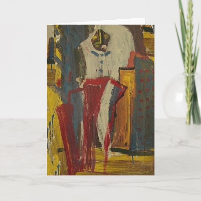 Cartes Pour Fêtes Annuelles Bonhomme de neige marron (Devant)