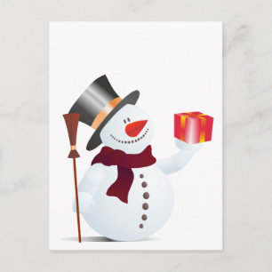 Cartes Pour Fêtes Annuelles Bonhomme de neige pour Noël