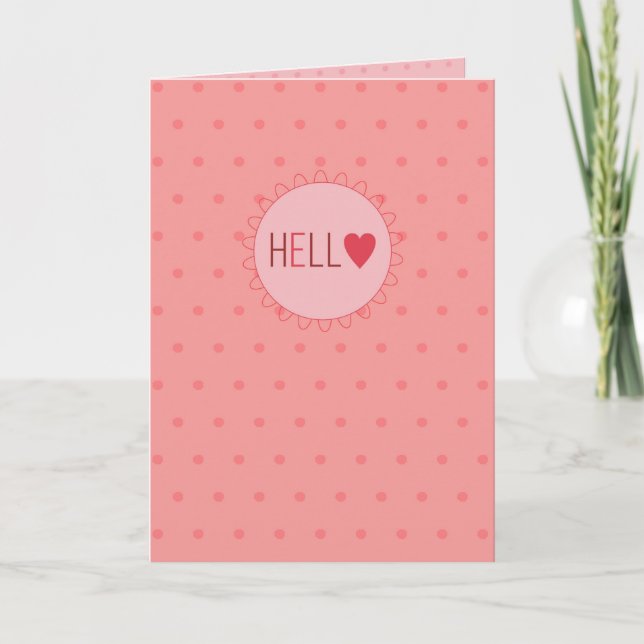 Cartes Pour Fêtes Annuelles Bonjour (Devant)