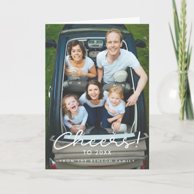 Cartes Pour Fêtes Annuelles Bonjour à 2026 Simple Nouvel An (Devant)