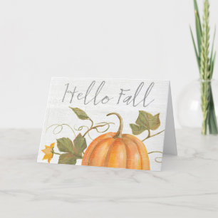 Cartes Pour Fêtes Annuelles Bonjour automne