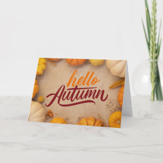 Cartes Pour Fêtes Annuelles Bonjour Automne