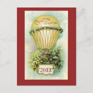Cartes Pour Fêtes Annuelles Bonjour de Noël avec date personnalisable