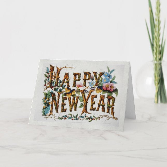 Cartes Pour Fêtes Annuelles Bonne année (Devant)