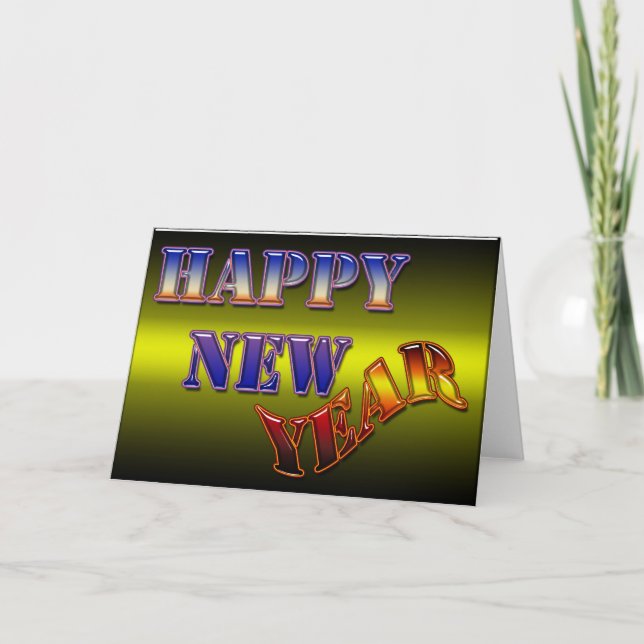 Cartes Pour Fêtes Annuelles Bonne année (Devant)
