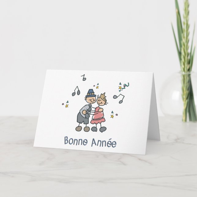 Cartes Pour Fêtes Annuelles Bonne Annee (Devant)
