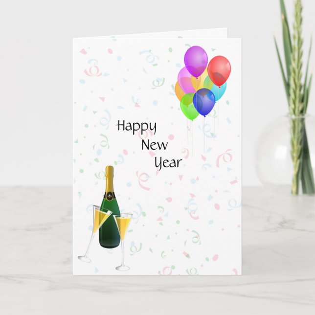 Cartes Pour Fêtes Annuelles Bonne année (Devant)