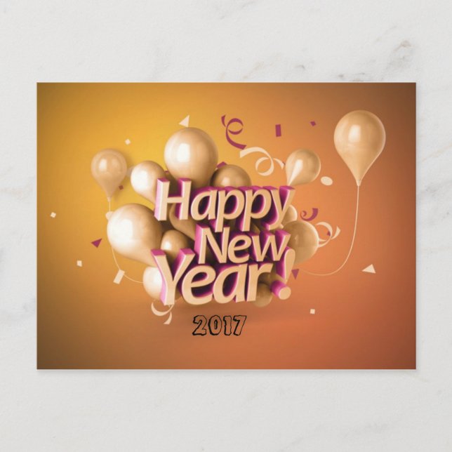 Cartes Pour Fêtes Annuelles bonne année (Devant)