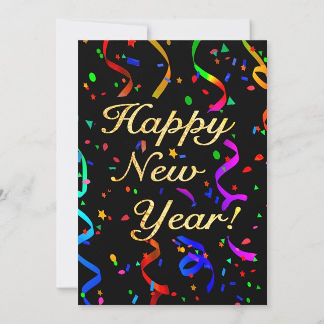 Cartes Pour Fêtes Annuelles "Bonne année !" (Devant)
