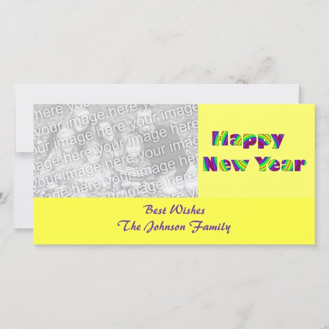 Cartes Pour Fêtes Annuelles Bonne année (Devant)