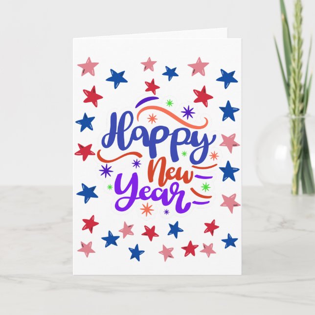 Cartes Pour Fêtes Annuelles Bonne année (Devant)