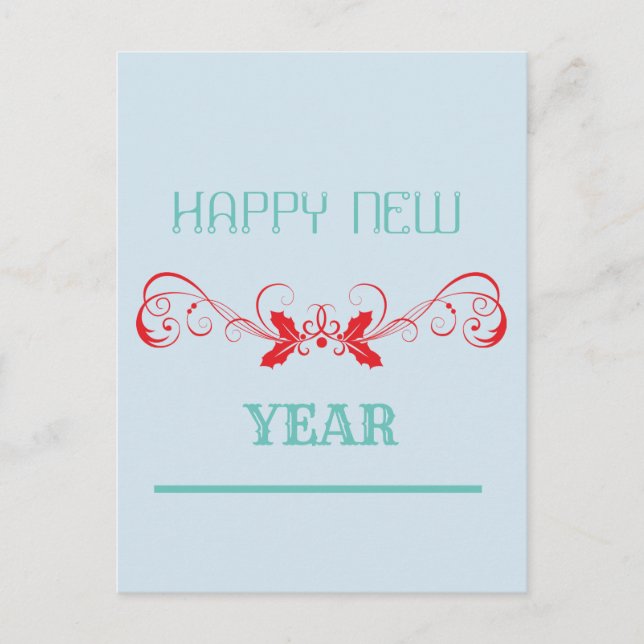 Cartes Pour Fêtes Annuelles Bonne année (Devant)