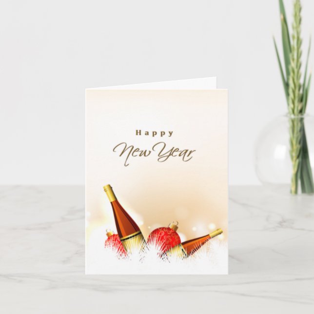 Cartes Pour Fêtes Annuelles Bonne Année (Devant)